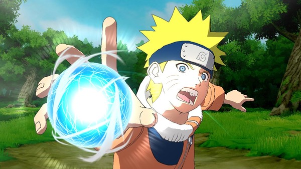 Naruto utilisant Rasengan