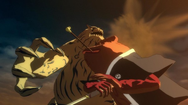 Gamabunta contre Gaara (Shunkaku)