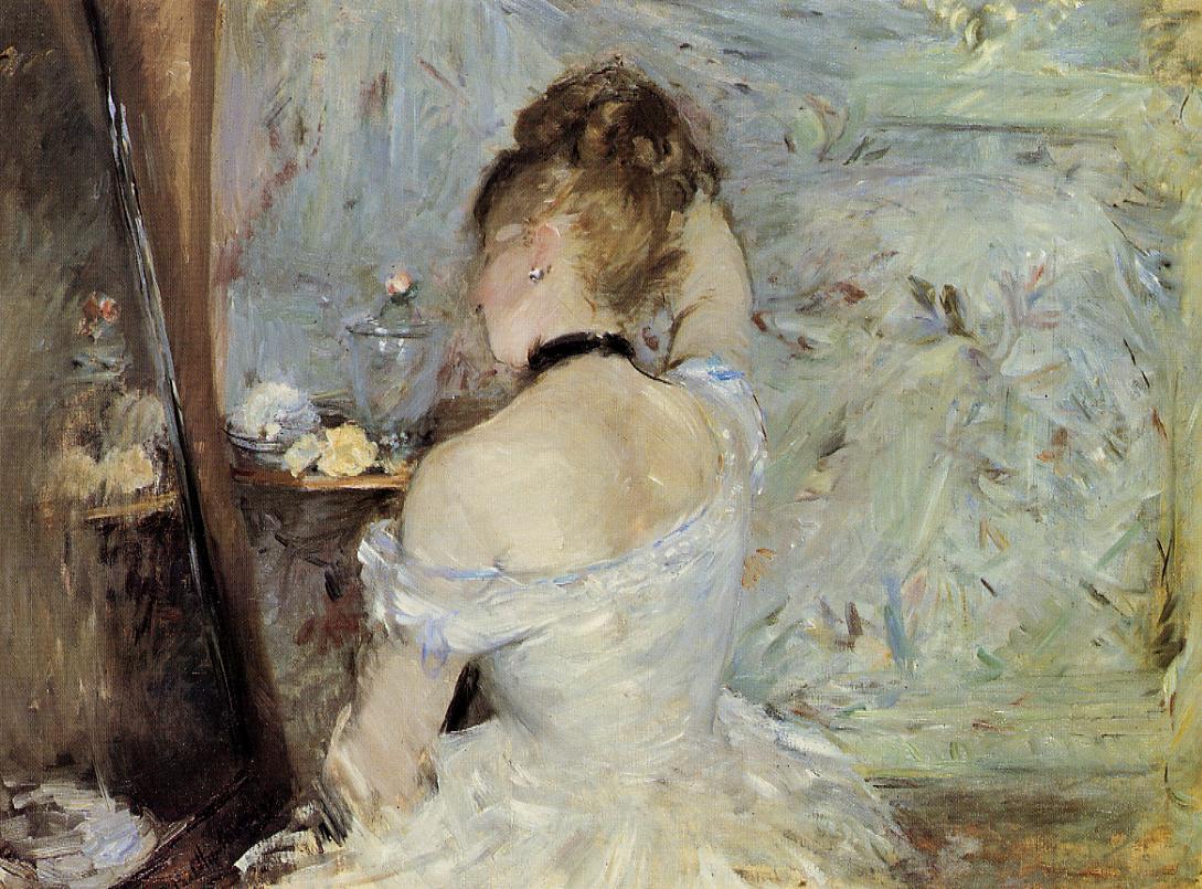 Morisot : Young Woman at the Mirror